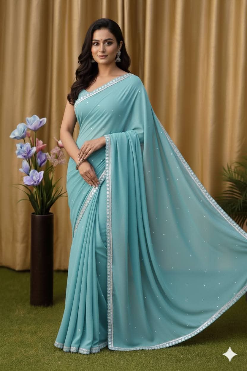 Premium Soft Jhorjet Saree